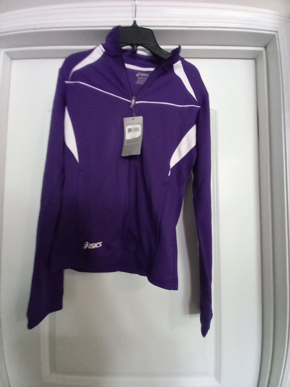 ASICS Cali Jacket, Purple/White, X-Small, NWT